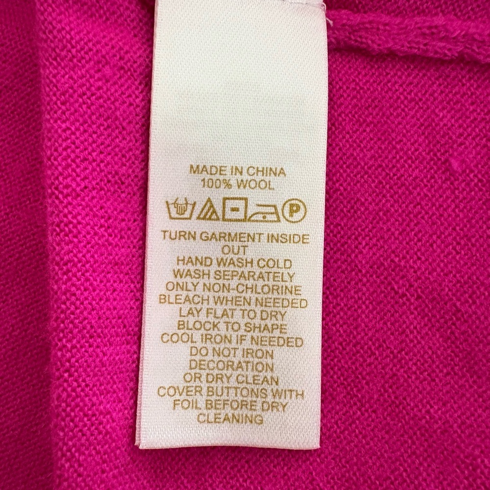 Kate Spade Hot Pink Cardigan with jewels - Picture 3 of 7